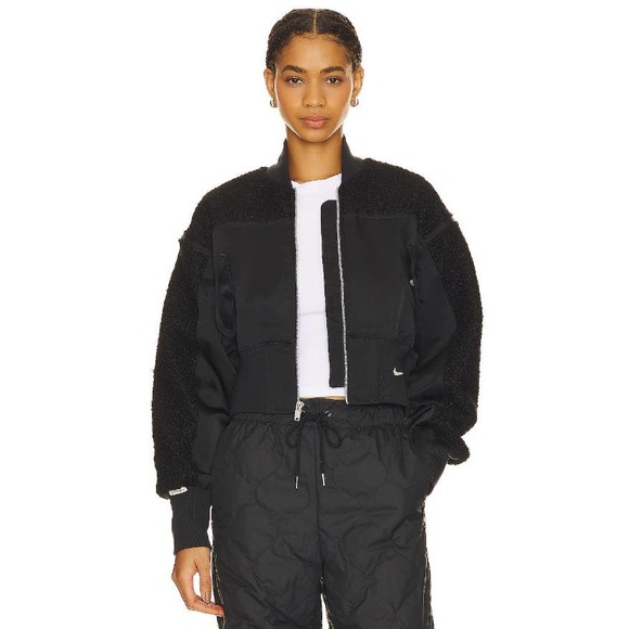 Nike Jackets & Blazers - NIKE Women's High Pile Fleece Bomber Jacket Small NWT